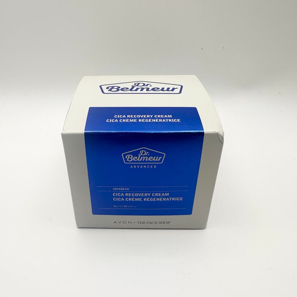 Avon Dr Belmeur Face Shop Cica Recovery Cream NIB 50 ml Jar with Applicator